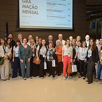 Celia Parnes, Ricardo Berkiensztat and Sueli Schreier with the Joint delegation Celia Parnes, Ricardo Berkiensztat and Sueli Schreier with the Joint delegation