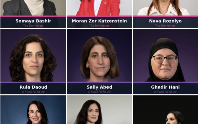 Some of the new women running for the Knesset