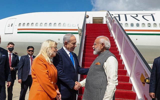 PM arrives at Ben Gurion International Airport, in Israel on February 25, 2026.