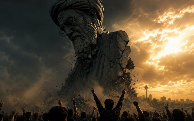 Regime Change in Iran. An AI Illustration.