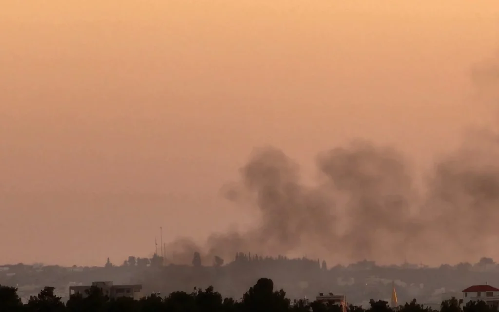 Smoke from waste fires in the West Bank near northern Israel's Harish in an undated photo from 2025. (Dolev Hilell)