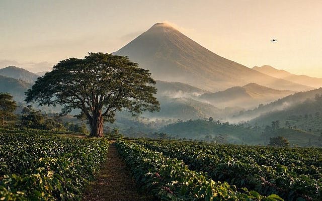 AI-generated illustration inspired by the slopes of Chaparrastique volcano in El Salvador. AI-generated illustration inspired by the slopes of Chaparrastique volcano in El Salvador.