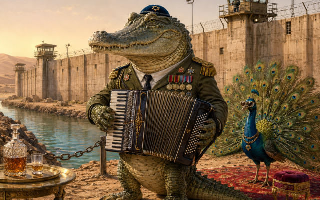 *The Exodus Has Been Cancelled.* Illustration conceived and art-directed by Yochanan Schimmelpfennig, 2026.