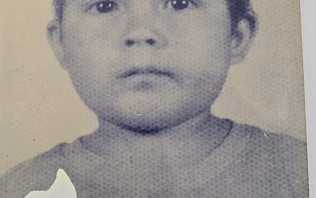 Walter Estever Gonzalez at approximately four or five years old in El Salvador. This surviving copy comes from a photograph taken for a passport intended for a family journey to Mexico that never took place. (Courtesy of the author)