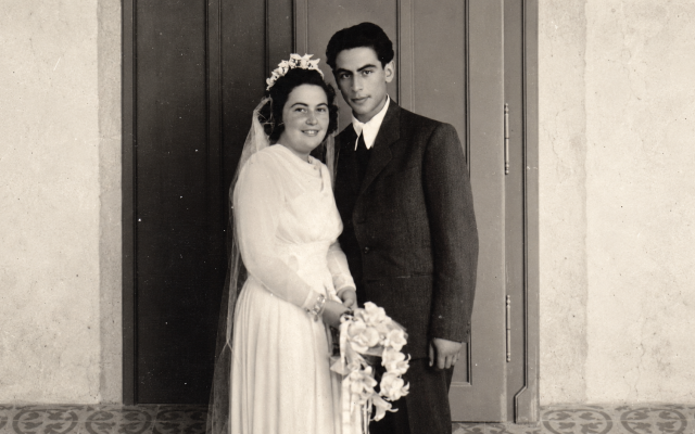 My grandparents at their wedding - June 20,1946