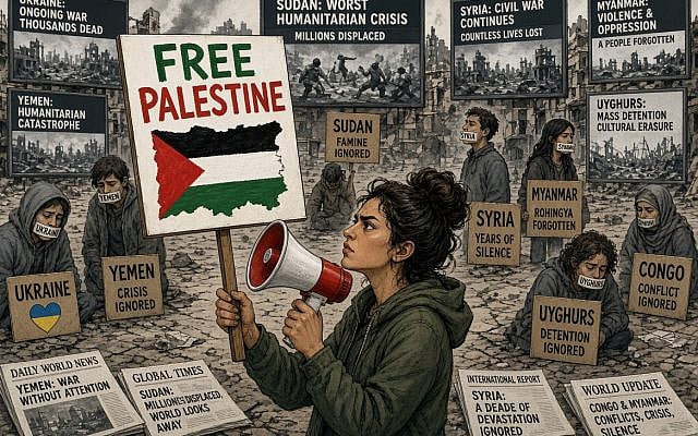 Illustration created by Ed Moss using AI to signify all other world conflicts being ignored by British politicians in favour of Gaza Illustration created by Ed Moss using AI to signify all other world conflicts being ignored by British politicians in favour of Gaza
