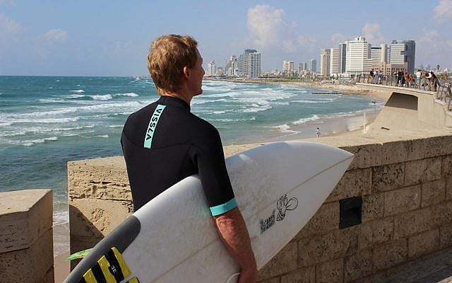 Morehead had time to catch some waves in Jaffa while making PROMISED LAND. "Once I started taking surfers to Israel that was it!" he says.