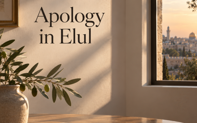 Elul: a time for reflection, apology, and repair. Elul: a time for reflection, apology, and repair.