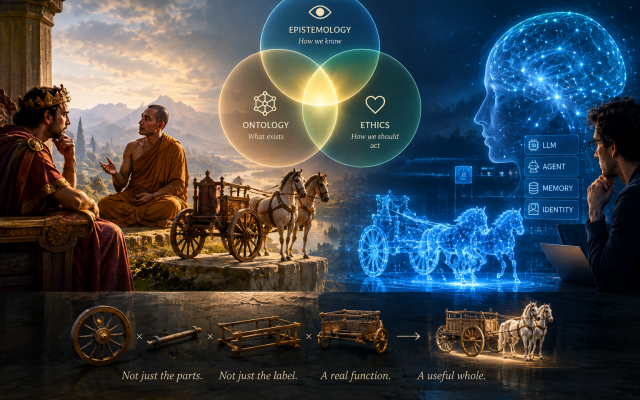 Buddhist Philosophy and the AI Ethics. An AI Illustration.