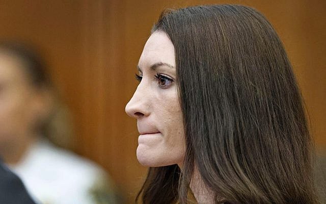 CORRECTS SPELLING TO LINDSAY - Lindsay Clancy listens to the testimony of Dr. Gregory Saathoff  during her murder trial in Plymouth Superior Court, Wednesday, Aug. 26, 2026 in Plymouth, Mass.   (Greg Derr  /The Patriot Ledger via AP, Pool)