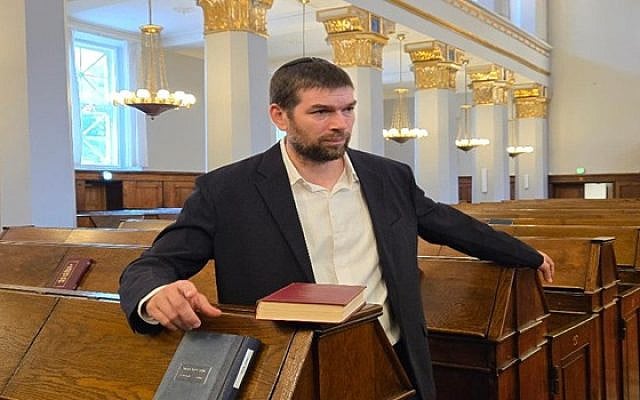 Rabbi Jair Melchior, Chief Rabbi of Denmark, in Copenhagen — New York Jewish Travel Guide