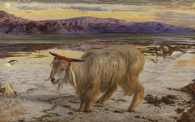 William Holman Hunt: The Scapegoat, 1854. William Holman Hunt: The Scapegoat, 1854.