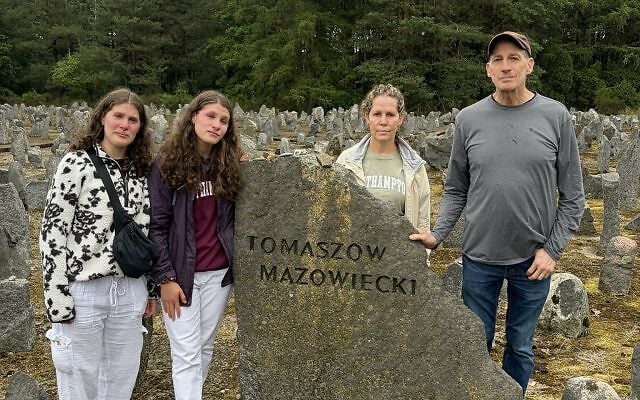 Allan Chernoff and his Family at Treblinka