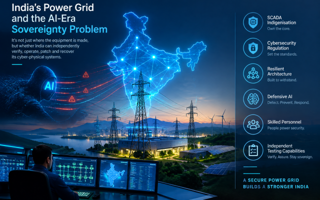 India's Power Grid in the AI-Era. An AI Illustration.