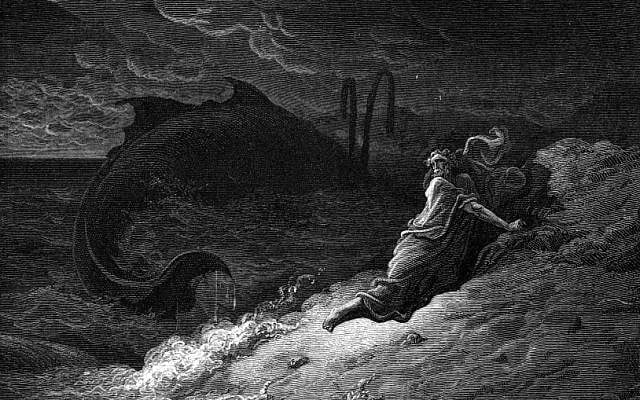 'Jonah Cast Forth by the Whale,' by Gustave Doré, 1874. (National Library of Poland, Public Domain, Wikimedia Commons)