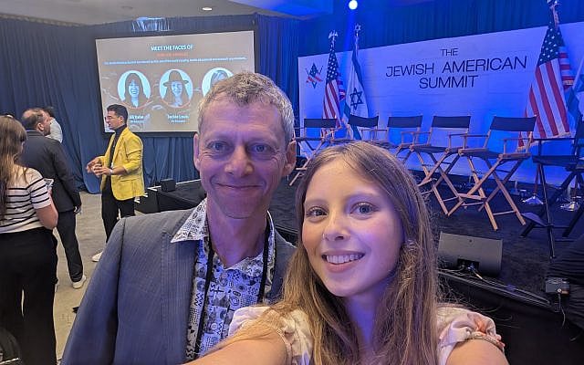 Author and his daughter at the JAS.