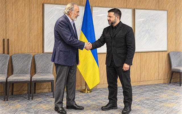 From Donbas to Jerusalem: Why Zelensky Thanked James Temerty. The image was created using AI.