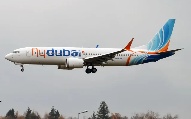 A FlyDubai Boeing 737-8 MAX.
(Wikimedia)