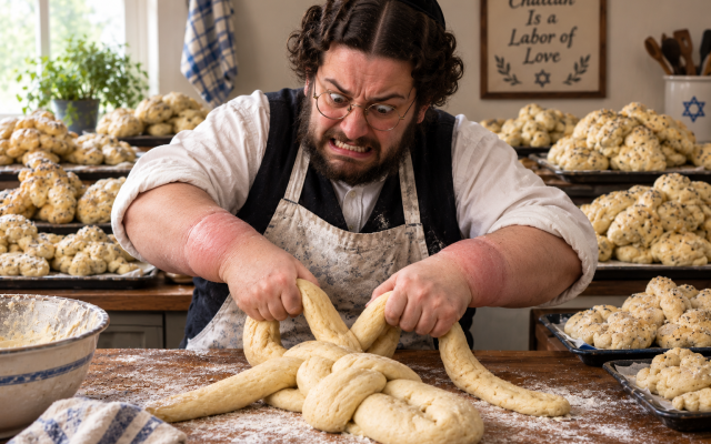Challahtosis Sufferer in action