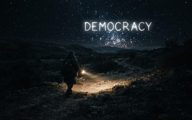 Elusive Democracy (generated by Gemini.AI) Elusive Democracy (generated by Gemini.AI)