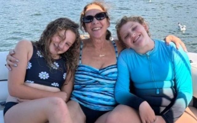 The author pictured with her granddaughters Eva Mazon, 13, (left) and Jordan Mazon,11, (right). Photo courtesy of the author.