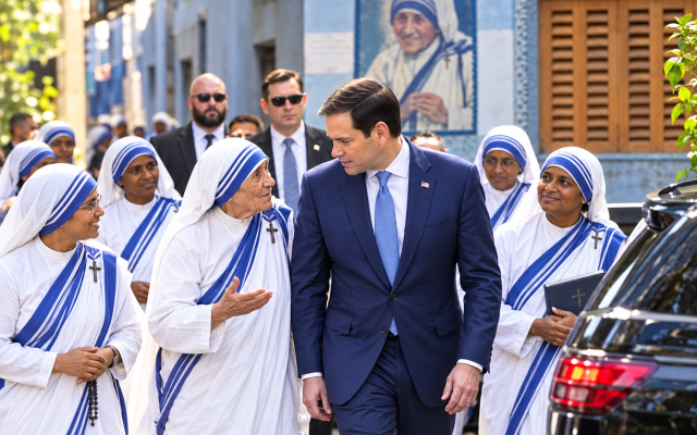 Marco Rubio visits Missionaries of Charity in Kolkata during first Official India Trip. May 23, 2026. (Representational Image/ChatGPT)