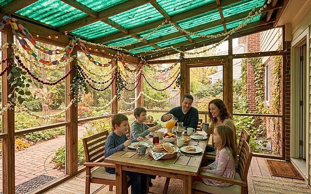 Sukkah - kosher style (Image generated with Google Gemini) Sukkah - kosher style (Image generated with Google Gemini)