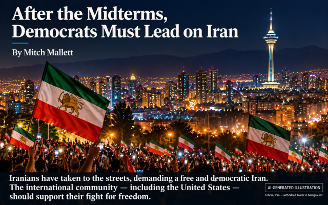 Nearly 50 years after Iran's Islamic Revolution, an opportunity may be emerging to change the future of the Middle East. Military action alone will not accomplish that. It is time for American political leadership, bipartisan cooperation, and an international coalition committed to helping the Iranian people achieve freedom. Nearly 50 years after Iran's Islamic Revolution, an opportunity may be emerging to change the future of the Middle East. Military action alone will not accomplish that. It is time for American political leadership, bipartisan cooperation, and an international coalition committed to helping the Iranian people achieve freedom.
