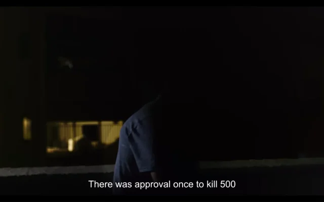 A screenshot from the trailer for the film 'NAZA' published on September 25, 2026. (Screenshot: Youtube, The Guardian)