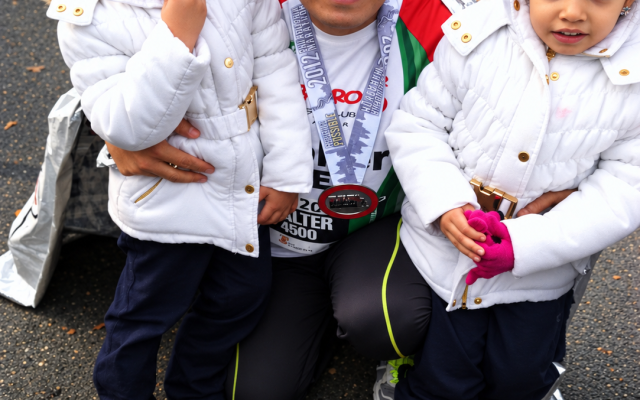 W. E. Gonzalez with his nieces Luna and Estrella at the Philadelphia Marathon in November 2012, during the years when distance running was a regular part of his life. W. E. Gonzalez with his nieces Luna and Estrella at the Philadelphia Marathon in November 2012, during the years when distance running was a regular part of his life.