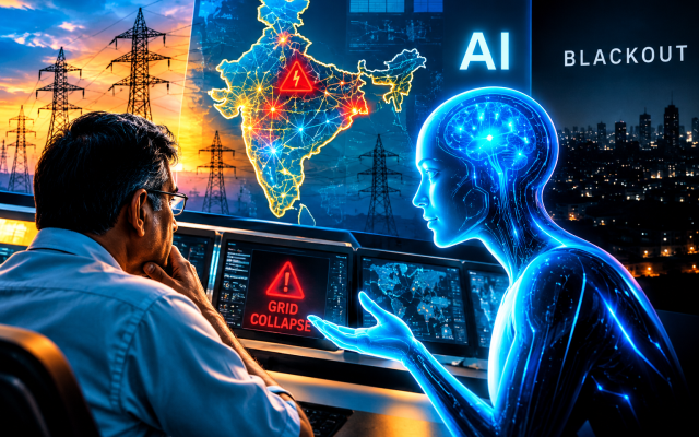 When AI Hallucinates, Could the Lights Go Out? An AI Illustration.