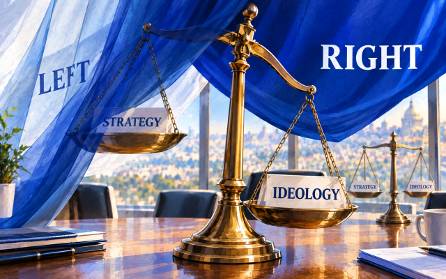 Ideology and Strategy on the Scales (ChatGPT-generated)