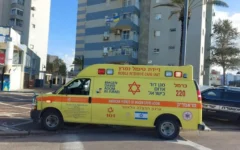 Illustrative: A Magen David Adom ambulance in Kiryat Yam on December 24, 2023. (Magen David Adom)