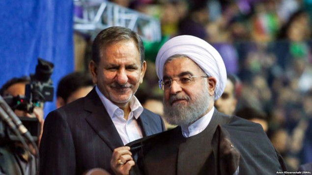 حسن روحانی (راست) و اسحاق جهانگیری