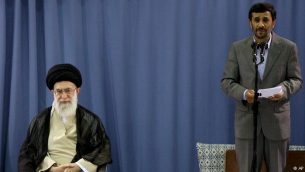 احمدی نژاد و خامنه ای
