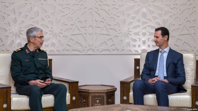 پاسدار محمد حسین باقری، رئیس ستاد کل نیروهای مسلح رژیم ایران، با بشار اسد دیدار کرد پاسدار محمد حسین باقری، رئیس ستاد کل نیروهای مسلح رژیم ایران، با بشار اسد دیدار کرد