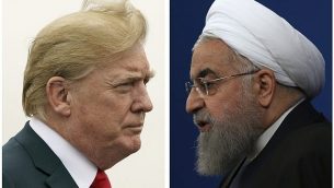 تصویر: دونالد ترامپ رئیس جمهور ایالات متحده، چپ، ۲۲ ژوئیه ۲۰۱۸، و حسن روحانی رئیس جمهور ایران، ۶ فوریه ۲۰۱۸. (AP Photo)