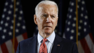 Democratic presidential candidate former Vice President Joe Biden speaks about the coronavirus Thursday, March 12, 2020, in Wilmington, De. (AP Photo/Matt Rourke)