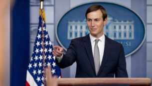 White House senior adviser Jared Kushner speaks at a press briefing in the James Brady Press Briefing Room at the White House in Washington, Thursday, Aug. 13, 2020, after President Donald Trump announced that the United Arab Emirates and Israel have agreed to establish full diplomatic ties as part of a deal to halt the annexation of occupied land sought by the Palestinians for their future state. (AP Photo/Andrew Harnik)