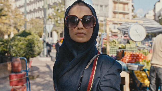 This image released by Apple TV+ shows Niv Sultan as Tamar Rabinyan in a scene from "Tehran." (Apple TV+ via AP)