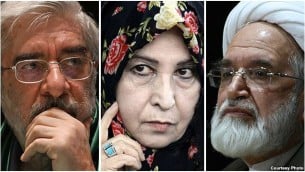 میرحسین موسوی، زهرا رهنورد و مهدی کروبی