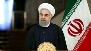 رئیس جمهور ایران حسن روحانی در کاخ سعادت آباد