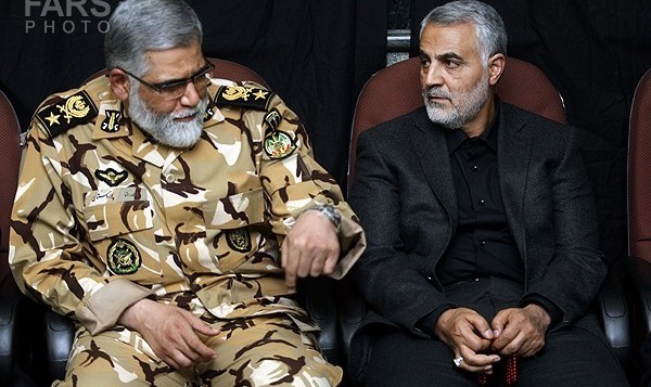سرتیپ پوردستان به همراه قاسم  سلیمانی