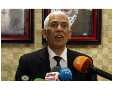 فرماندار فلسطینی حبرون، کمال حمید در حال سخنرانی فرماندار فلسطینی حبرون، کمال حمید در حال سخنرانی