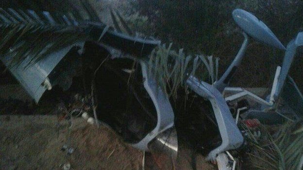 هواپیمای جایرو پلن متعلق به سپاه پاسداران در جریان انجام ماموریت شناسایی دچار سانحه شد و سقوط کرد هواپیمای جایرو پلن متعلق به سپاه پاسداران در جریان انجام ماموریت شناسایی دچار سانحه شد و سقوط کرد