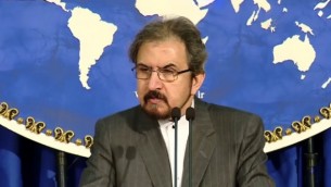 توضیح تصویر: بهرام قاسمی سخنگوی وزارت خارجه‌ی ایران