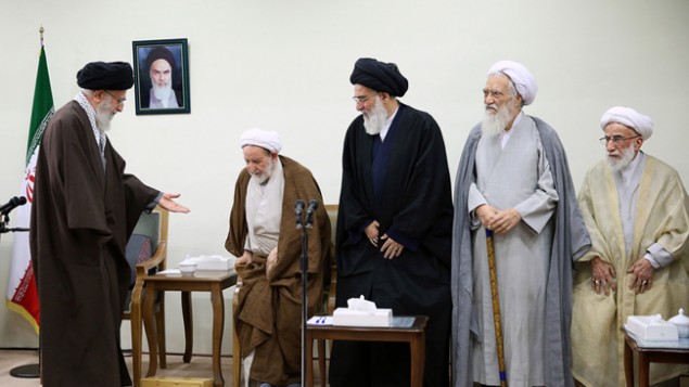 برخی از اعضای خبرگان رهبری در دیدار با علی خامنه ای