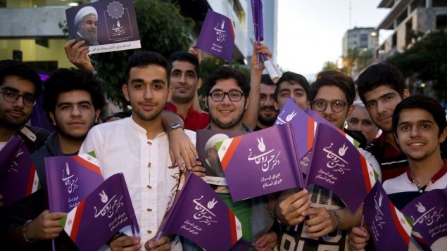 تهران (10 مه 2017) (AP Photo/Ebrahim Noroozi) تهران (10 مه 2017) (AP Photo/Ebrahim Noroozi)