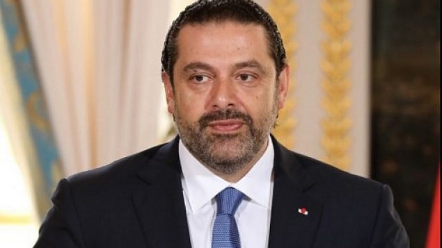 توضیح تصویر: نخست وزیر لبنان سعد حریری حین گفتگو با خبرنگاران در کنفرانس مطبوعاتی به همراه امانوئل مکرون رئیس جمهور فرانسه در کاخ الیزه‌ی پاریس – ۱ سپتامبر ۲۰۱۷