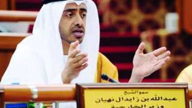 عبدالله بن زاید، وزیر خارجه امارات عبدالله بن زاید، وزیر خارجه امارات